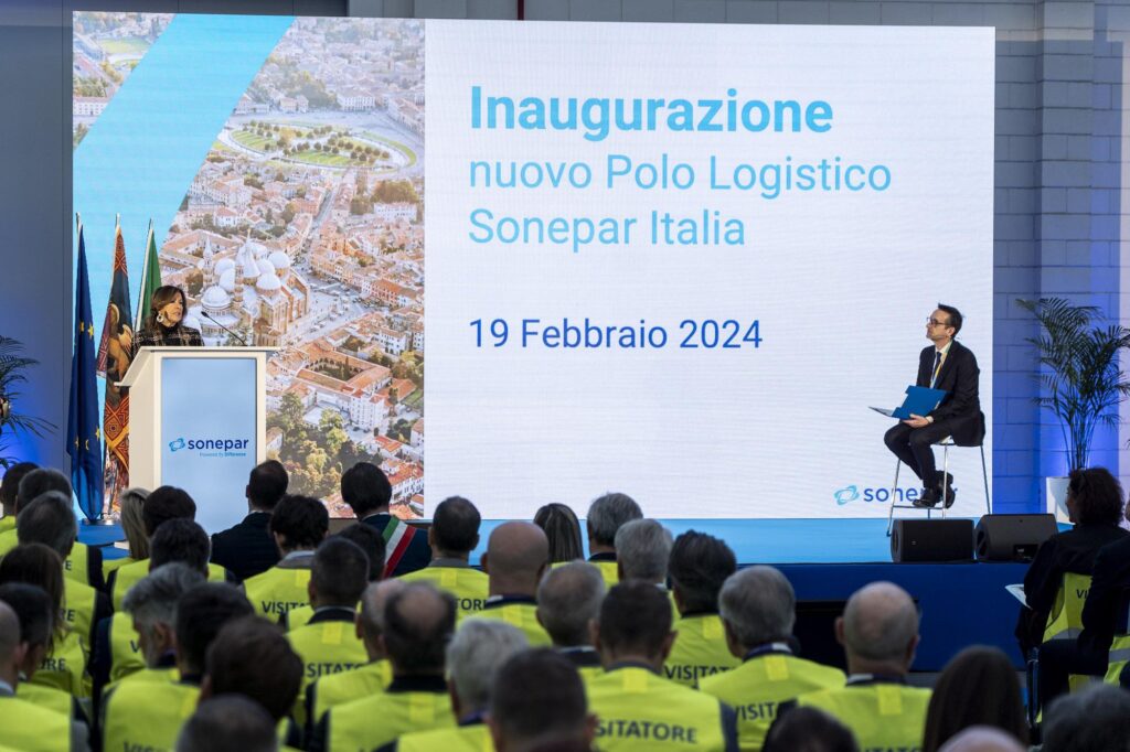 Inauguration du nouveau hub logistique de Sonepar Italia à Padoue