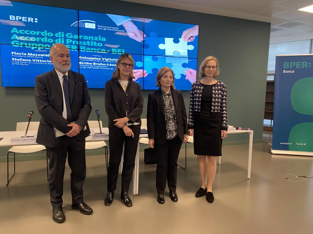 La BEI et le BPER ensemble pour la croissance économique et la transition écologique des entreprises italiennes