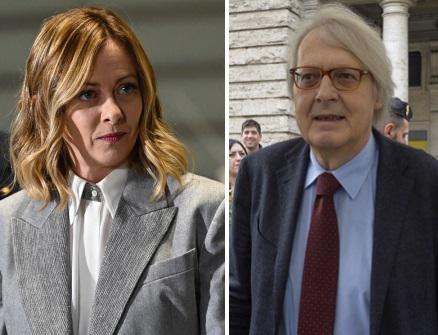 Meloni: "Bon choix, je salue la démission de Sgarbi"