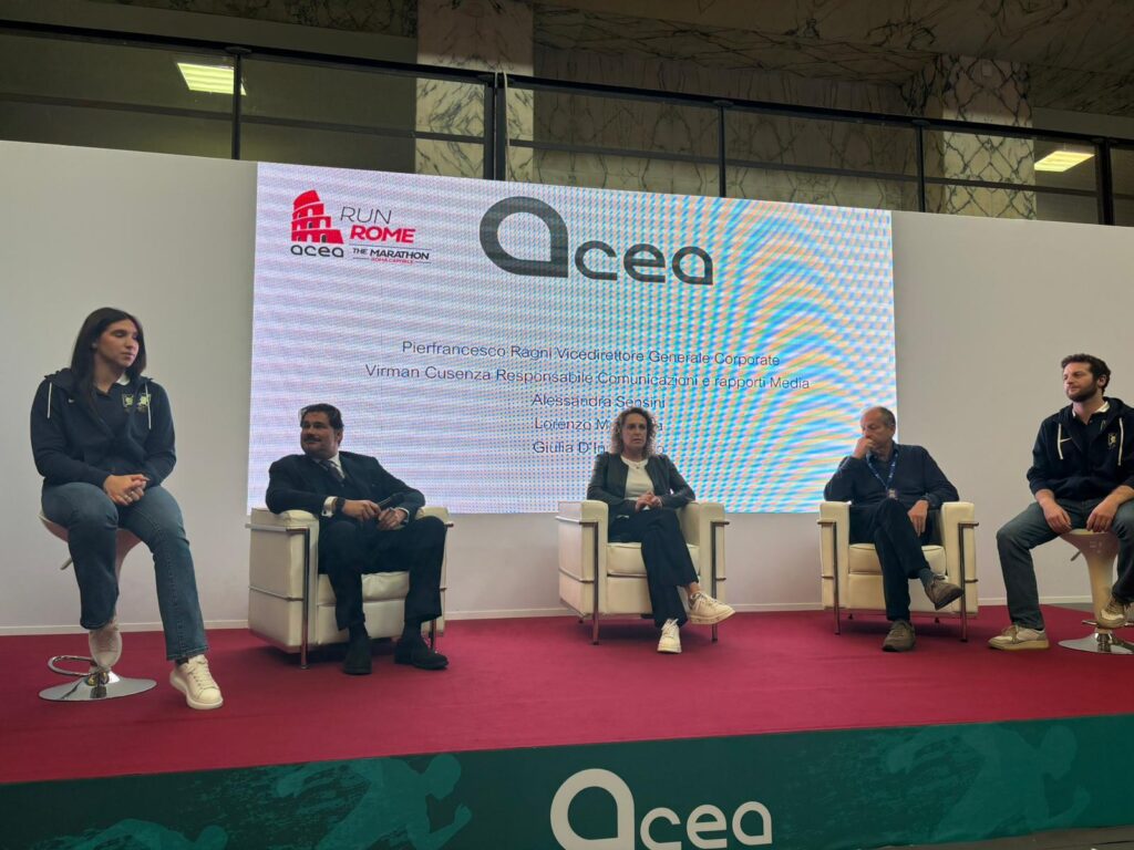 La relation entre le sport et l'eau au Village Expo d'Acea Run Rome Le Marathon