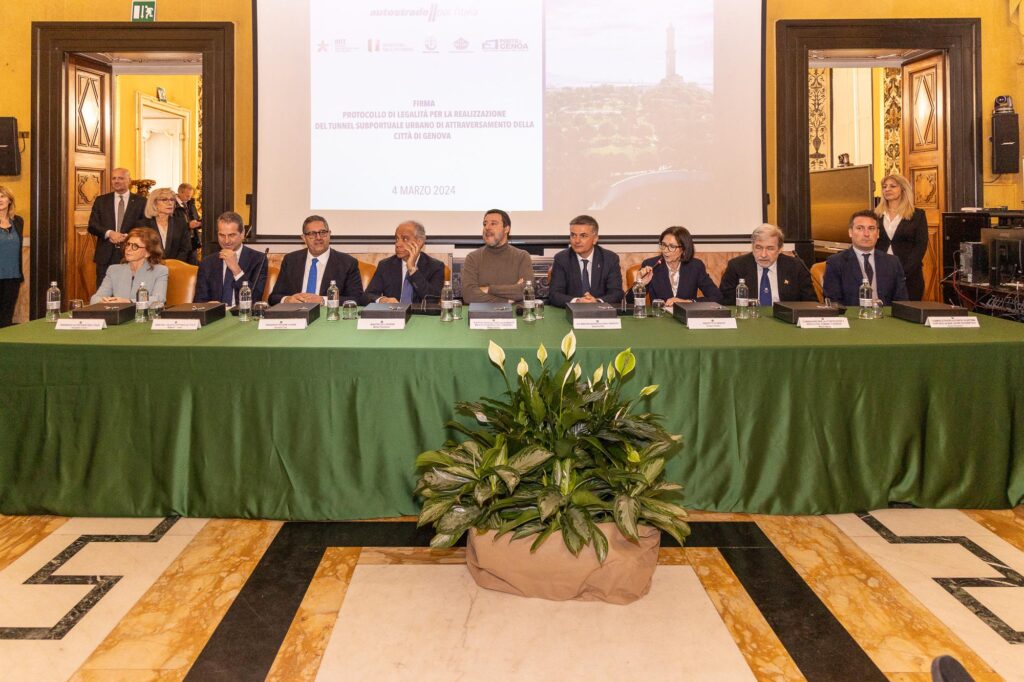 Infrastructure, partie du chantier du tunnel sous-portuaire de Gênes