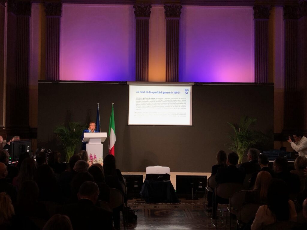 « L'égalité des sexes. Un nouveau paradigme dans l'ADN de l'organisation et une valeur d'administration publique pour promouvoir l'excellence et le professionnalisme', événement INPS à Rome