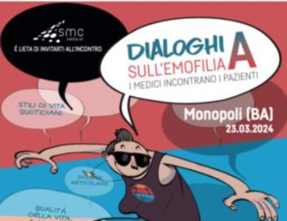 Maladies rares, les « Dialogues sur l'hémophilie A » se poursuivent, au 23ème arrêt à Monopoli