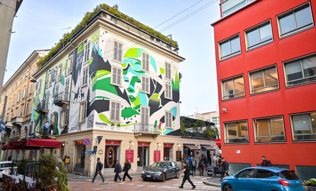 Milan, peintures murales pour Giuliana Minuzzo, première Italienne à remporter une médaille aux Jeux d'hiver