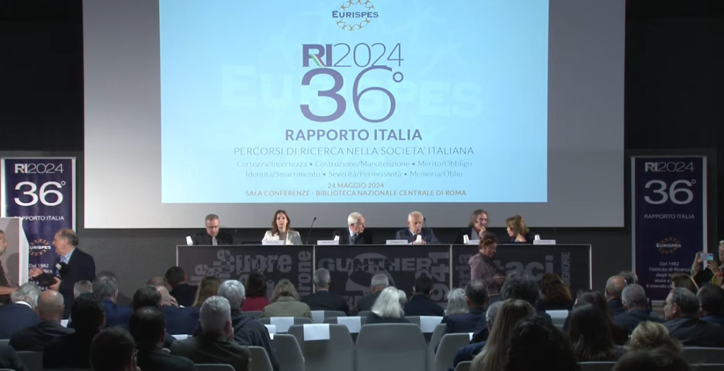 Rome, présentation du 36ème rapport Eurispes Italie