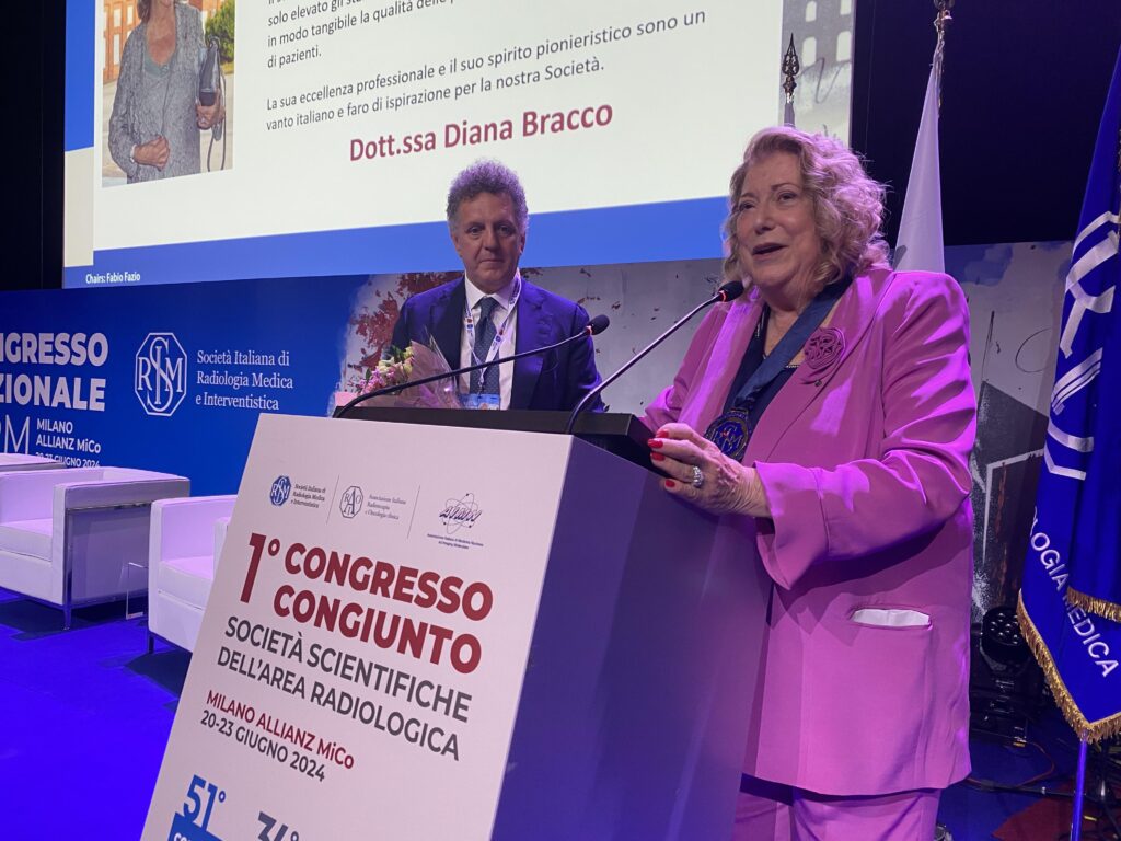 Congrès Sirm, Diana Bracco reçoit la médaille d'or