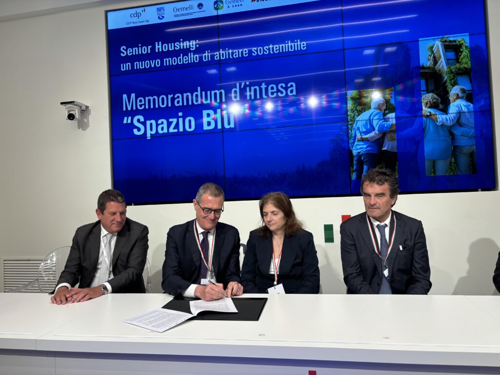 Le projet « Spazio Blu » pour résidences pour personnes âgées présenté à Rome