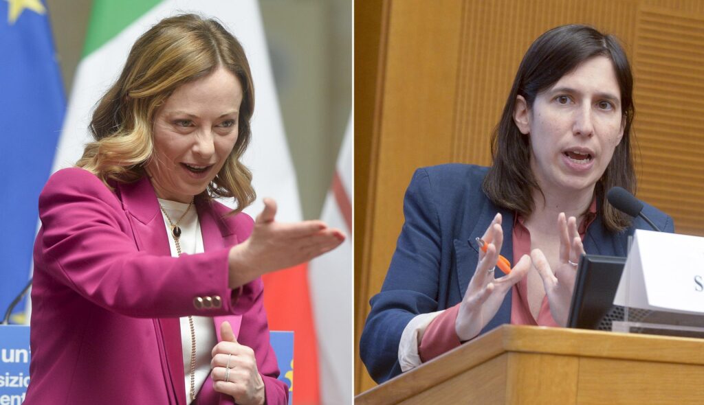 Meloni : "Je vois un risque de radicalisation à gauche".  Schlein : "C'est bienvenu, il y a un besoin"