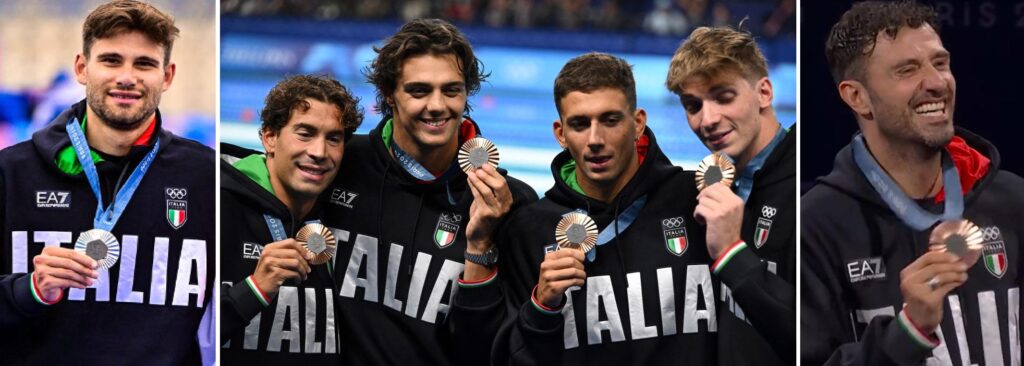 Paris 2024, l'Italie ouvre avec 3 médailles : Ganna, Samele et 4x100