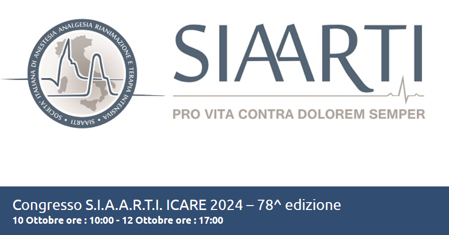 78ème Congrès Siaarti à Naples, 3 mille anesthésistes attendus pour le 90ème anniversaire de l'entreprise