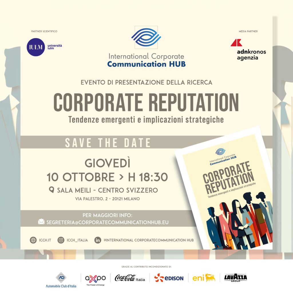 Entreprises, présentation de nouvelles recherches sur la réputation des entreprises demain à Milan