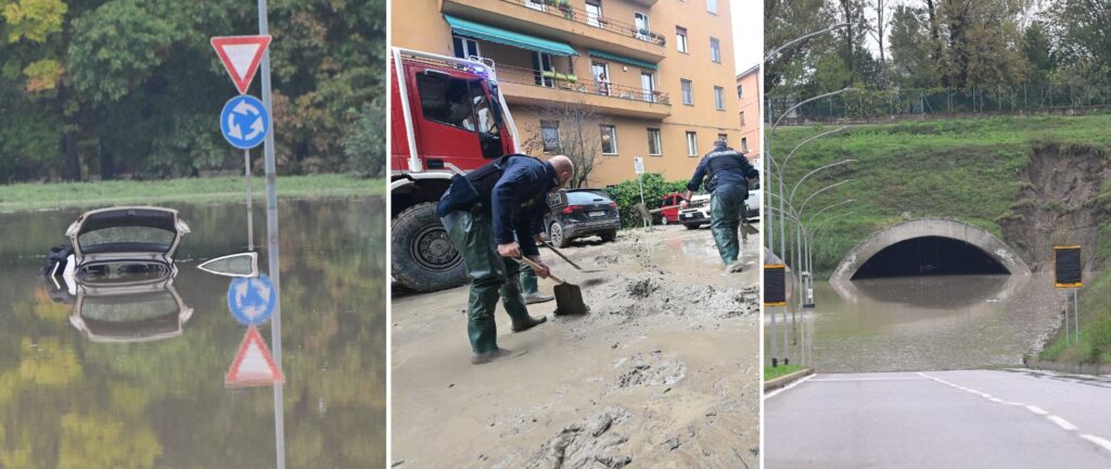 Mauvais temps en Émilie-Romagne, un mort et plus de 2 mille évacués. Écoles fermées lundi à Bologne