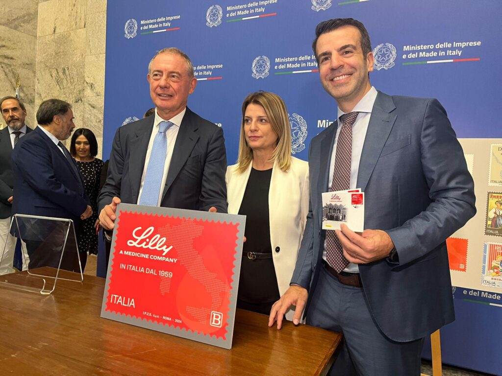 Pharmaceutique : Lilly Italia, le timbre de Mimit célèbre son excellence