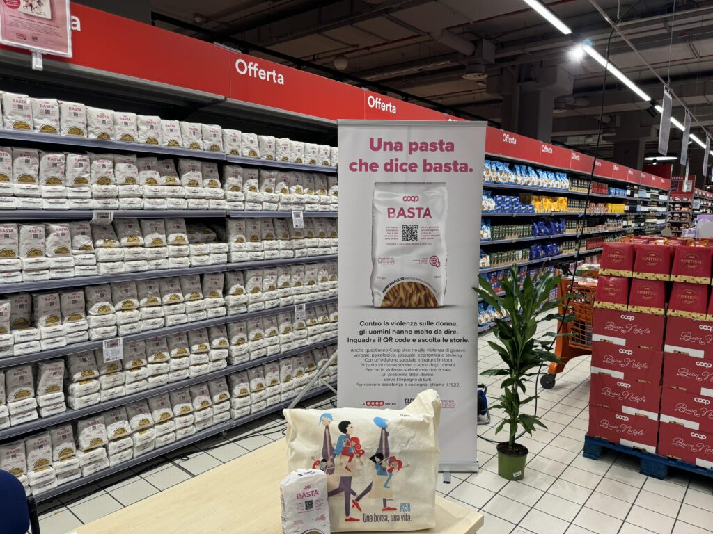 « Le silence parle », de la campagne Coop et Differenza Donna contre la violence à l'égard des femmes