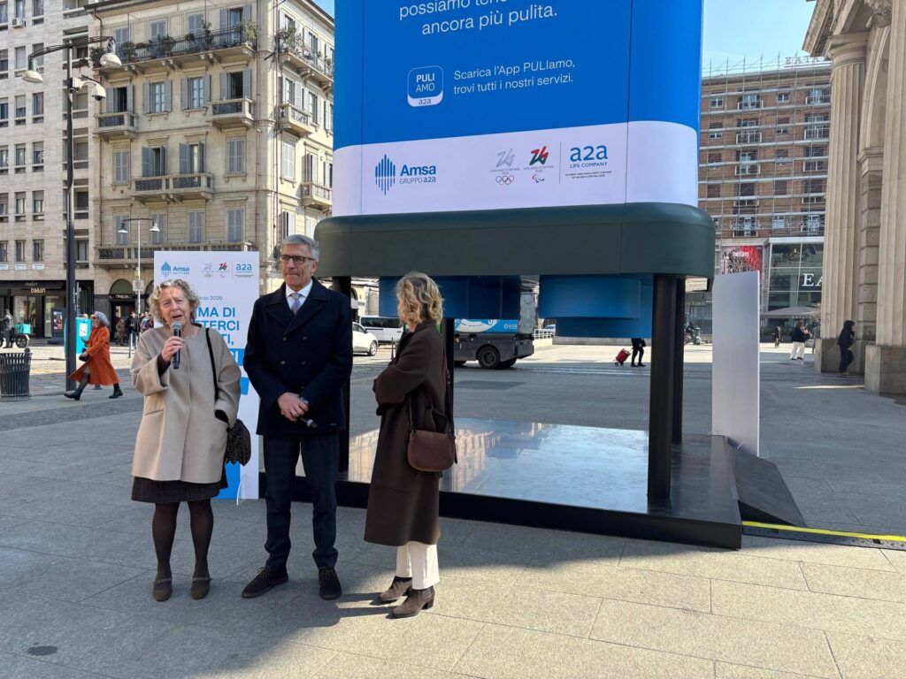 Dans Milan, «mettez votre tête» une campagne contre l'utilisation inappropriée des paniers routiers