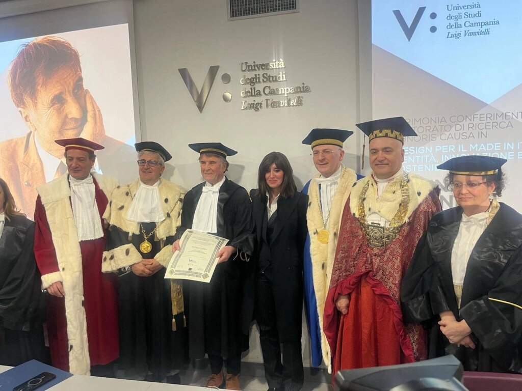 Fabriqué en Italie, à Brunello Cucinelli Doctorate honore la cause de l'Université Vanvitelli