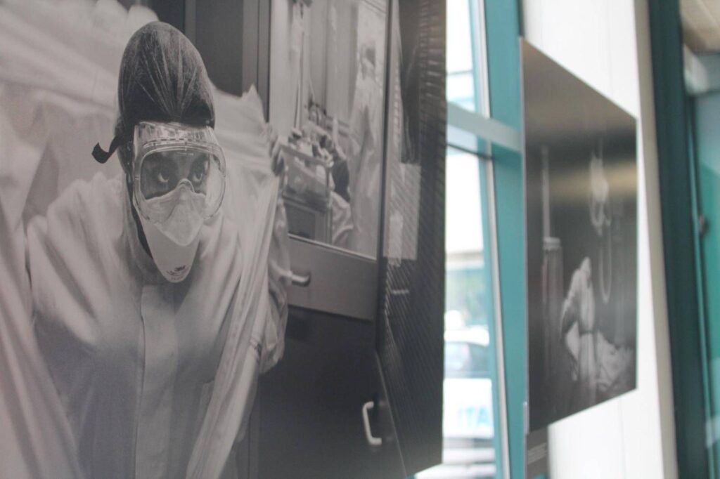 Covid, en exposition photographique Spallanzani pour ne pas oublier les efforts et les opérateurs de générosité