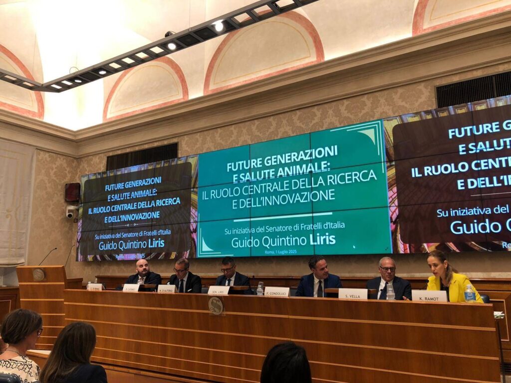 Événement dans le Sénat, la recherche sur les rôles et les impact et l'innovation vétérinaire sur la santé