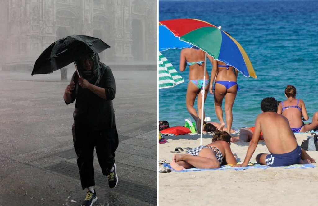 Hot Hot et oragers, Italie au milieu de la «bataille» climatique: les prévisions