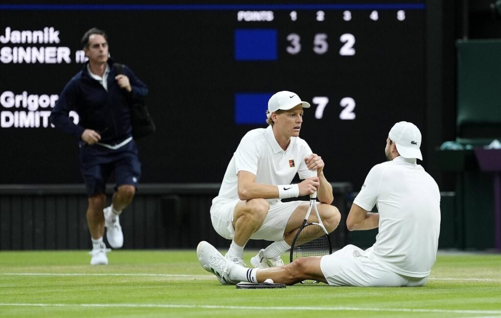 Wimbledon, pécheur en quarts de finale: Dimitrov domine d'abord, puis se retire