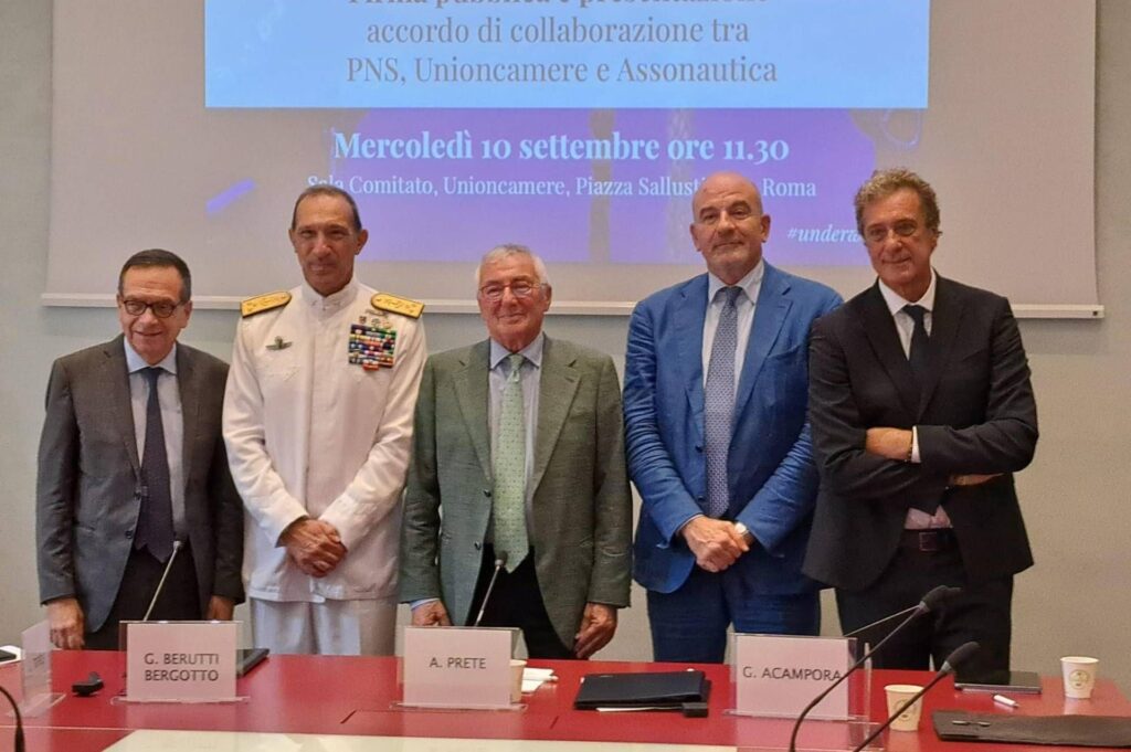 Mare: Contrat de collaboration entre PNS, UnionCamere et Assonautica italien