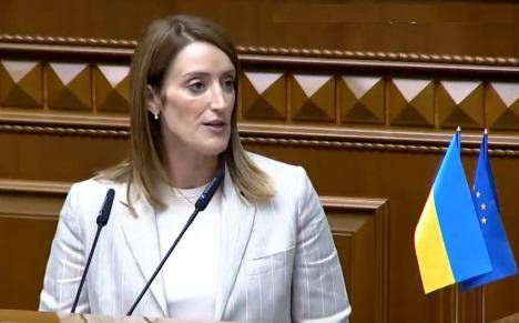 Ukraine, annonce de Metsola: "Le Parlement européen ouvrira le siège social permanent à Kiev"