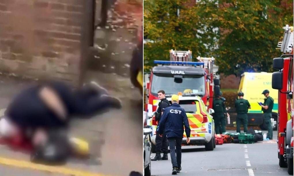 Manchester, attaque avec un couteau devant une synagogue: 2 morts. A également tué l'attaquant - vidéo