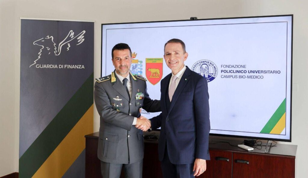 Santé, accord signé entre la Guardia di Finanza Lazio et Policlinico Campus Bio-Medico
