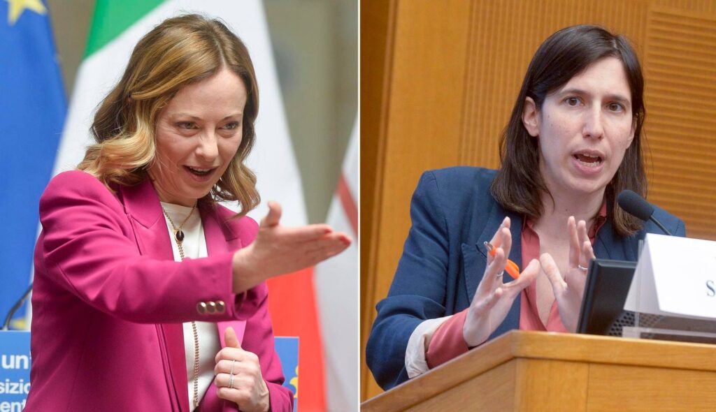 Meloni: "Le droit au gouvernement n'est jamais patrimonial." Schlein : "Vous êtes avec les riches"