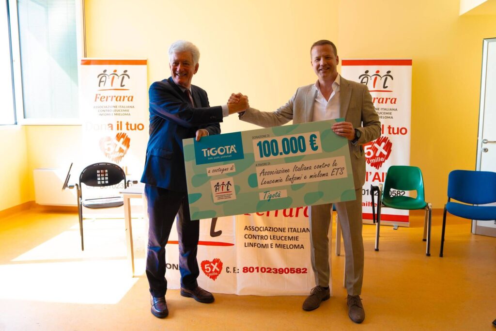 Soins onco-hématologiques à domicile, Ail reçoit 100 mille euros de la campagne Tigotà