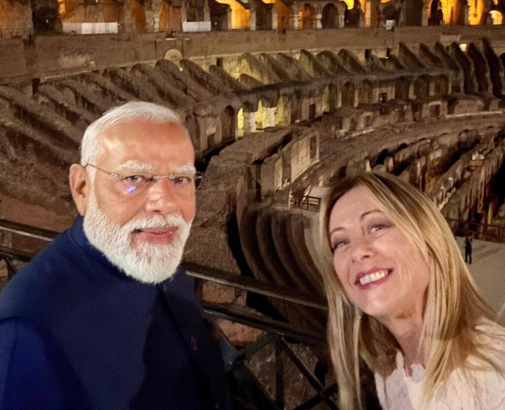 Italie-Inde, Meloni accueille son ami Modi : "Bienvenue à Rome"