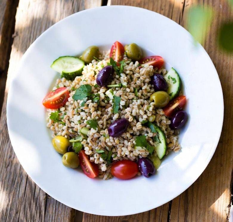 La santé dans votre assiette ? "Salade d'épeautre aux olives et jambon dessus le midi", les conseils de la nutritionniste