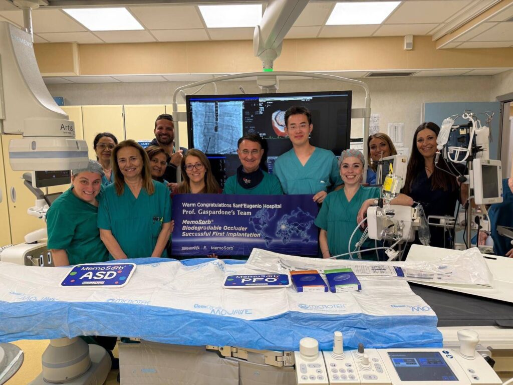 Malformation cardiaque réparée avec un appareil totalement résorbable, "première européenne" à Sant'Eugenio de Rome