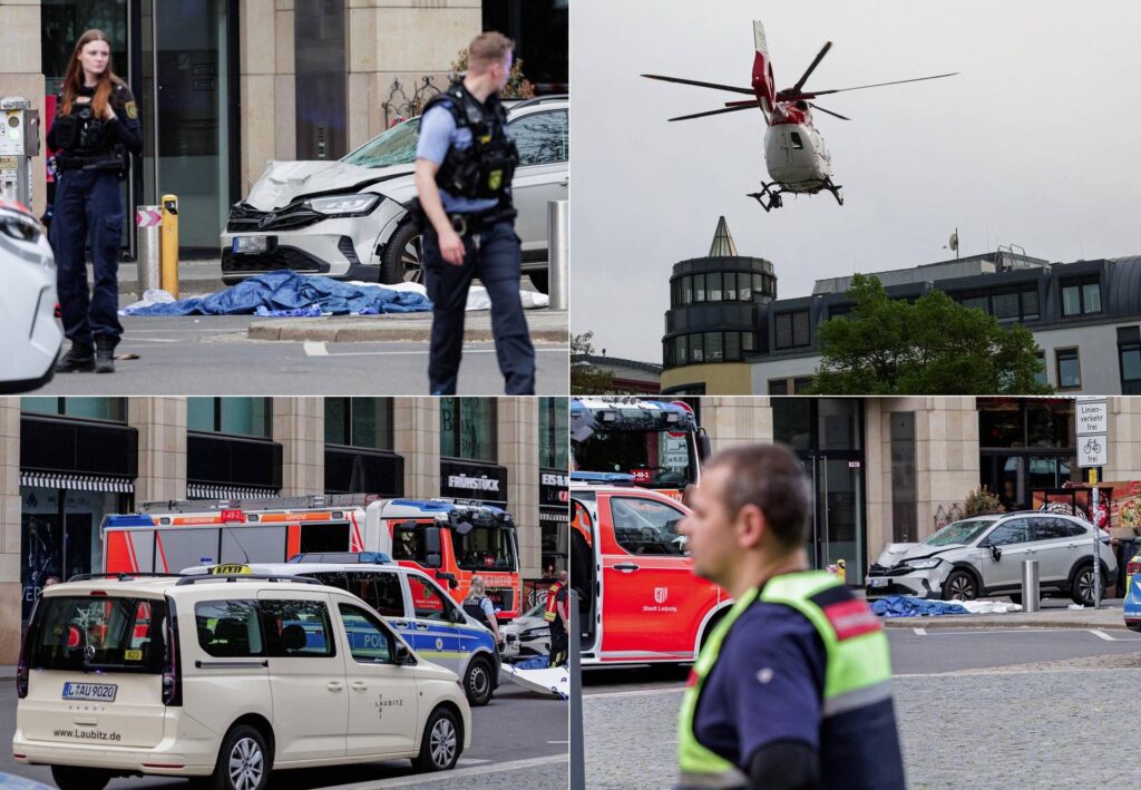 Une voiture heurte la foule à Leipzig, au moins deux morts et trois grièvement blessés. Le conducteur a été arrêté
