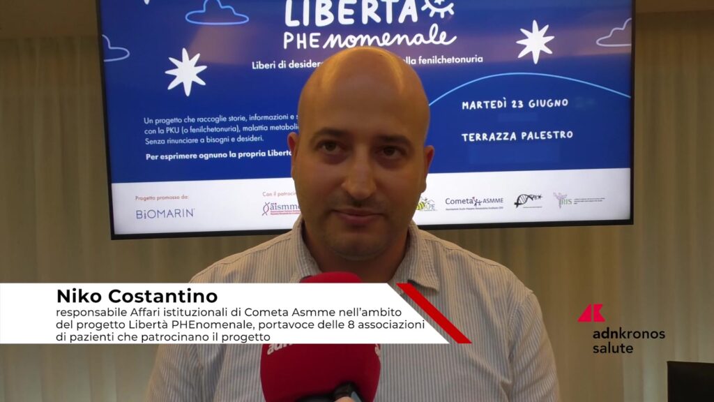 Maladies rares : Costantino (Comet Asmme), 'La liberté PHENomenal montre les défis des patients atteints de Pku''