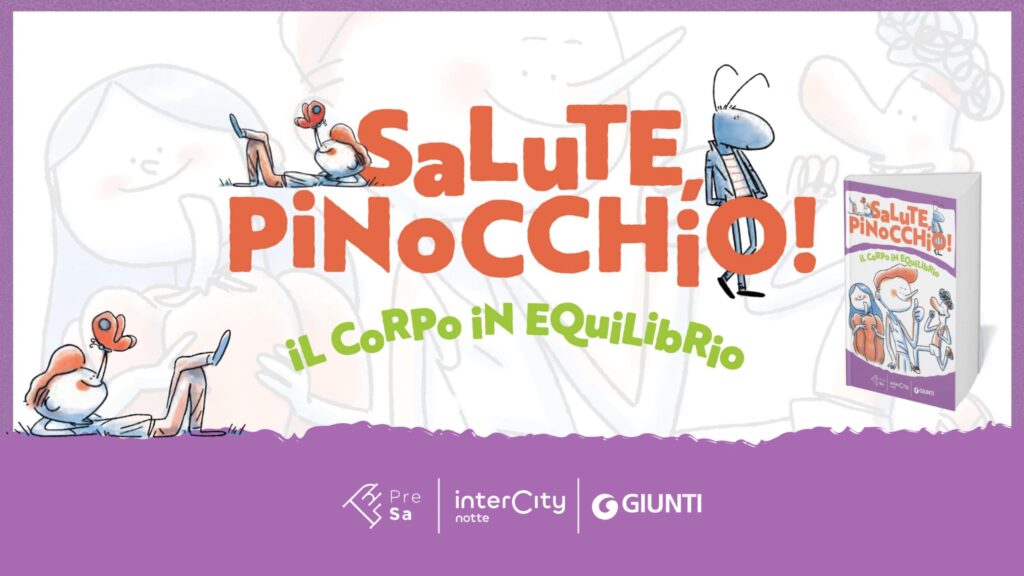 Obésité chez les jeunes, prévention avec Pinocchio dans un manuel de bande dessinée