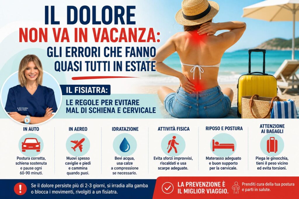 En été, la douleur ne part pas en vacances. Les règles du physiatre « pour éviter les douleurs au dos et au cou »