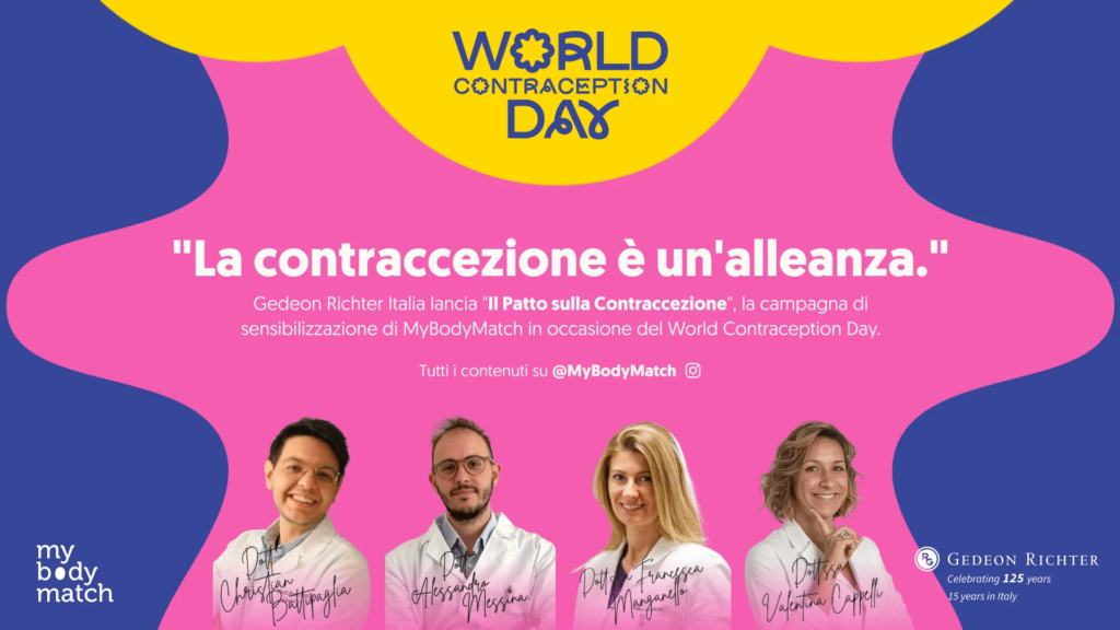 Journée mondiale de la contraception, Gedeon Richter Italie lance un pacte sur la contraception