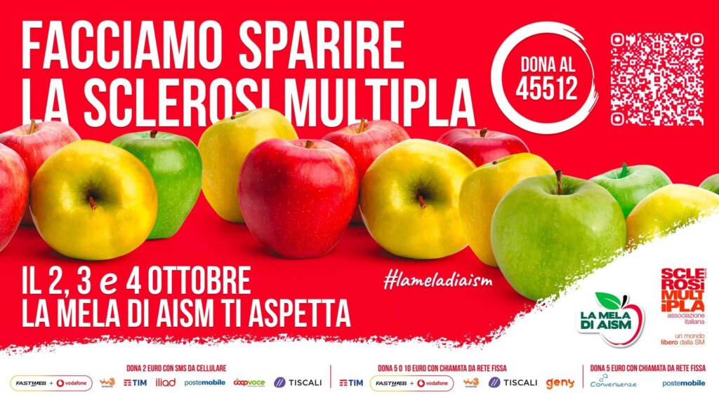 La pomme Aism, l'initiative pour un avenir sans sclérose en plaques sur 5 mille carrés